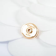 Chanel Earrings Camelia Gold 16178 - 5