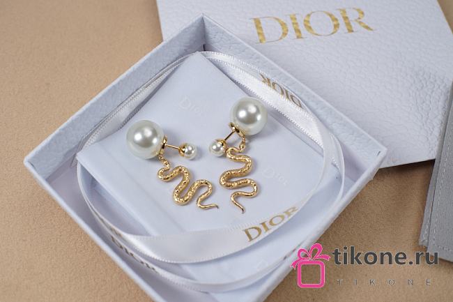 Dior Earrings Gold 16185 - 1