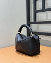 Loewe Mini Puzzle Bag In Mellow Calfskin Black - 17.5x12.5x7.5cm - 6