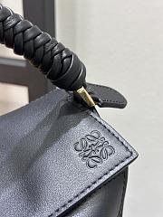 Loewe Mini Puzzle Bag In Mellow Calfskin Black - 17.5x12.5x7.5cm - 2