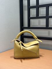 Loewe Mini Puzzle Bag In Mellow Calfskin Sahara - 17.5x12.5x7.5cm - 4