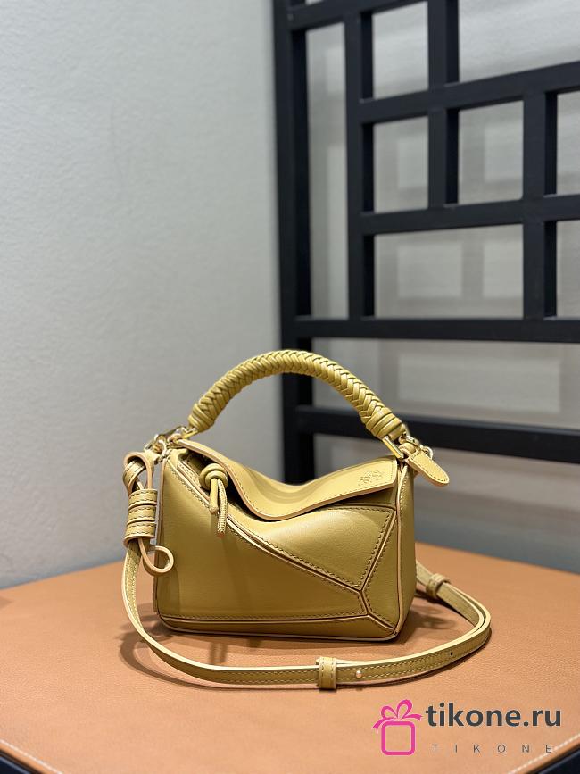 Loewe Mini Puzzle Bag In Mellow Calfskin Sahara - 17.5x12.5x7.5cm - 1