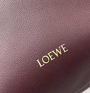 Loewe Pebble Pouch In Smooth Calfskin Burgundy - 21.5x17x7cm - 3