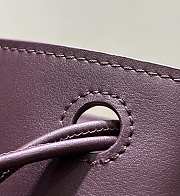 Loewe Pebble Pouch In Smooth Calfskin Burgundy - 21.5x17x7cm - 4