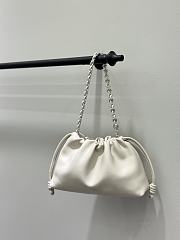 Loewe Medium Flamenco Purse In Mellow Nappa Lambskin White - 30x20x10.5cm - 5