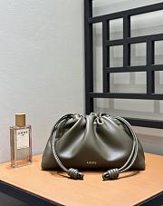 Loewe Medium Flamenco Purse In Mellow Nappa Lambskin Khaki - 30x20x10.5cm - 6