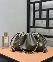 Loewe Medium Flamenco Purse In Mellow Nappa Lambskin Khaki - 30x20x10.5cm - 4