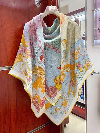 Hermes Retour A La Nature Shawl 140 - 140x140cm