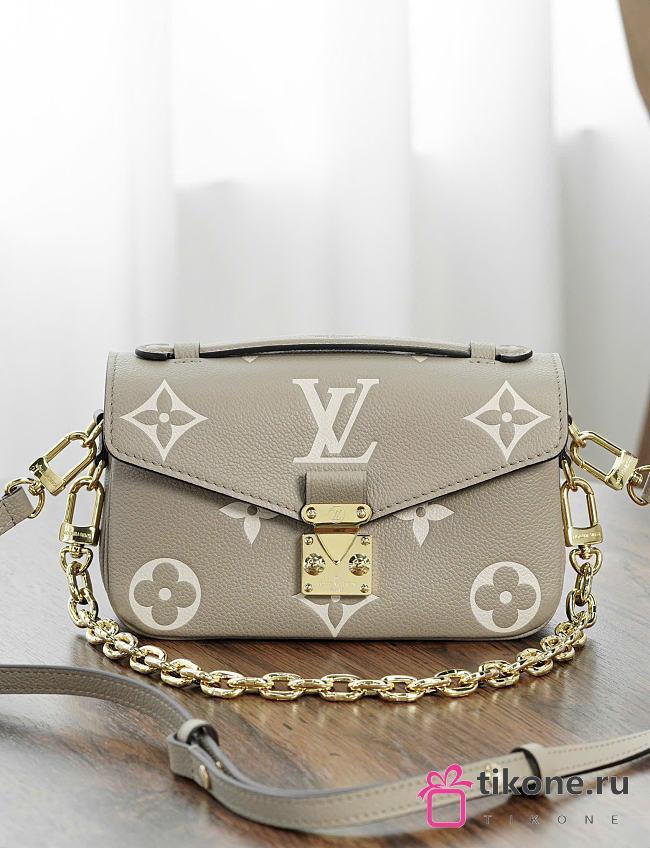 LV Pochette Metis East West Bag Tourterelle Grey/ Cream M23081 - 21.5x13.5x6 cm - 1