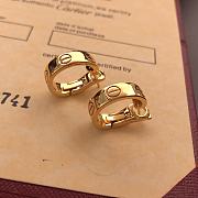 Cartier Love Hoop Earrings Classic Model Yellow Gold - 1