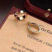 Cartier Love Hoop Earrings Classic Model Yellow Gold - 4