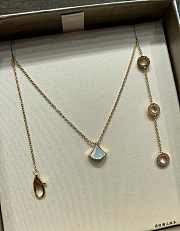 Divas' Dream Necklace In 18 Kt Rose Gold With 18 Kt Rose Gold Pendant Set With One Diamond And Mother Of Pearl - 4