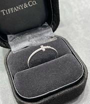 Tiffany T Diamond Wire Band Ring in White/ Yellow Gold - 5