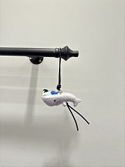 Kid With Whale Charm In Felt And Calfskin Gray - 1