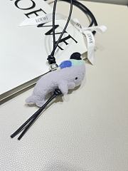 Kid With Whale Charm In Felt And Calfskin Gray - 5