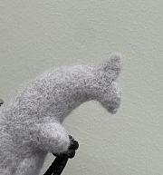 Kid With Whale Charm In Felt And Calfskin Gray - 6