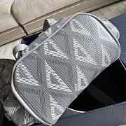 Mini Dior Hit The Road Backpack Dior CD Diamond  Gray - 17.5x18.5x9cm - 4