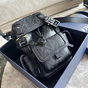 Mini Dior Hit The Road Backpack Dior CD Diamond Black - 17.5x18.5x9cm - 3