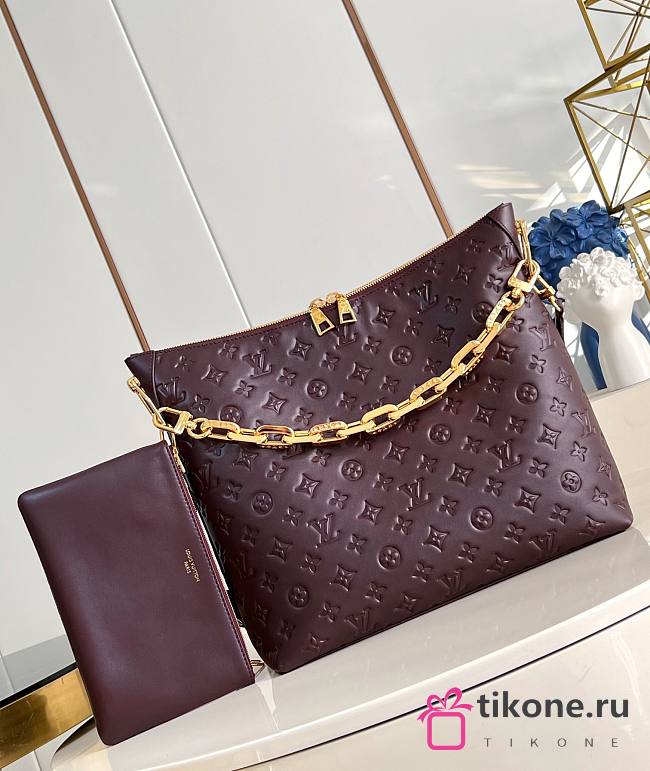 LV Coussin Hobo MM Chocolate M12072 - 38x33x10cm - 1