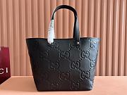 Gucci Medium Jumbo GG Tote Bag Black - 30x29x25cm - 2