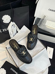 Chanel CC Flat Mule Black - 3