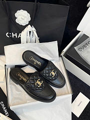 Chanel CC Flat Mule Black - 2