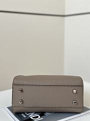 Fendi Peekaboo Mini Dove Grey Selleria Bag -23x18x11cm - 6