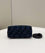 Fendi By The Way Mini Boston Blue FF Bag - 18x8x12cm - 3