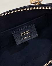 Fendi By The Way Mini Boston Blue FF Bag - 18x8x12cm - 2