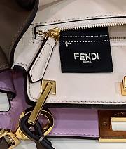 Fendi Peekaboo ISeeU Small Gray Bag - 27×11×20cm - 6