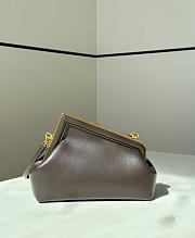 Fendi First Small Chocolate Leather - 26x18x9.5cm - 5