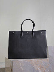 YSL Rive Gauche Large Tote Bag In Smooth Leather Black - 48x36x16cm - 5