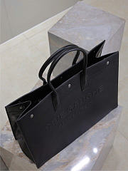 YSL Rive Gauche Large Tote Bag In Smooth Leather Black - 48x36x16cm - 2