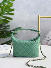 Chanel Hobo Caviar Leather Green - 21.5x19x6cm - 4