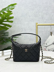 Chanel Hobo Caviar Leather Black - 21.5x19x6cm - 1