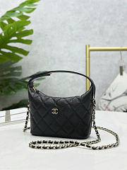 Chanel Hobo Caviar Leather Black - 21.5x19x6cm - 4