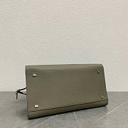 The Row Soft Margaux 15 Bag in Grained Calfskin Leather Elephant Gray - 38x24x27cm - 3