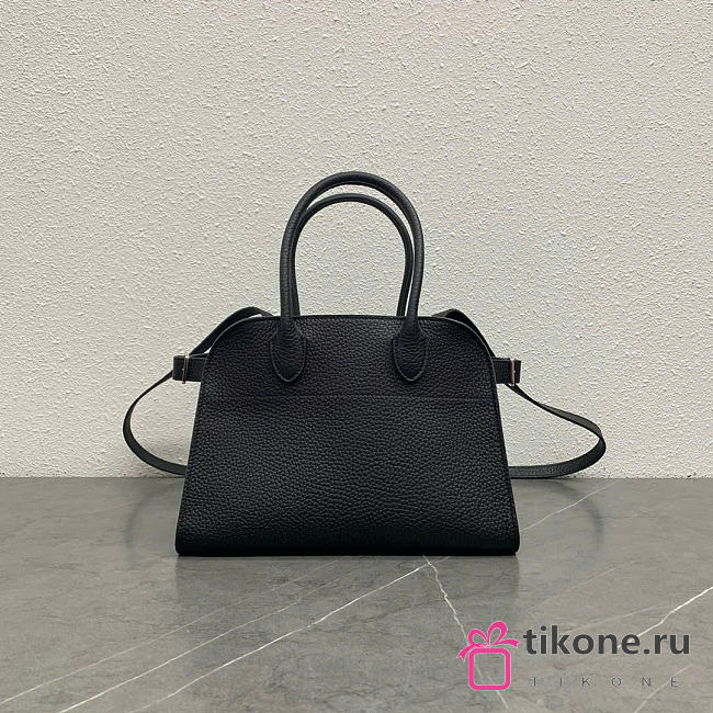 The Row Soft Margaux 10 Bag in Grained Black - 25.5x18x19cm - 1