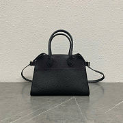 The Row Soft Margaux 10 Bag in Grained Black - 25.5x18x19cm - 1