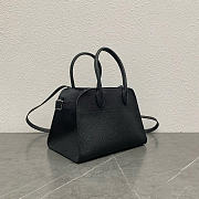 The Row Soft Margaux 10 Bag in Grained Black - 25.5x18x19cm - 5