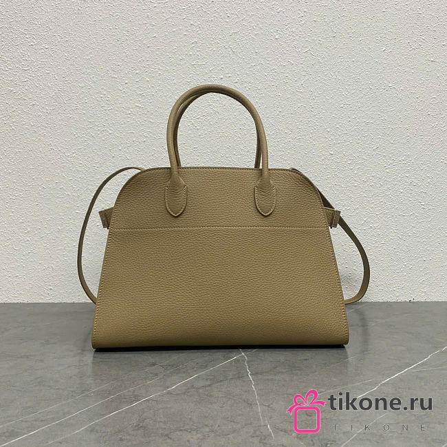 The Row Soft Margaux 12 Bag in Grained Milk Tea - 32x23x18cm - 1