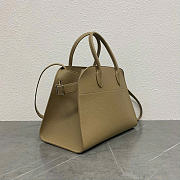 The Row Soft Margaux 12 Bag in Grained Milk Tea - 32x23x18cm - 4