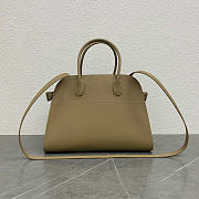 The Row Soft Margaux 12 Bag in Grained Milk Tea - 32x23x18cm - 3