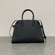 The Row Soft Margaux 12 Bag in Grained Black - 32x23x18cm - 1