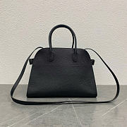 The Row Soft Margaux 12 Bag in Grained Black - 32x23x18cm - 2