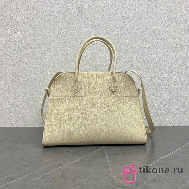 The Row Soft Margaux 12 Bag in Grained White - 32x23x18cm - 1