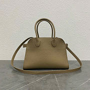 The Row Soft Margaux 10 Bag in Grained Milk Tea - 25.5x18x19cm - 2