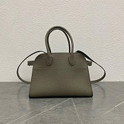 The Row Soft Margaux 10 Bag in Grained Elephant Gray - 25.5x18x19cm - 1