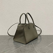 The Row Soft Margaux 10 Bag in Grained Elephant Gray - 25.5x18x19cm - 4