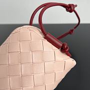 Bottega Veneta Intrecciato Concert Pouch Cameo/ Rosewood - 18.5x11.5x8.5 - 6